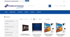 Desktop Screenshot of pantallasdeproyeccion.com